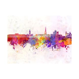 Chesterfield skyline in watercolor background T-Shirt