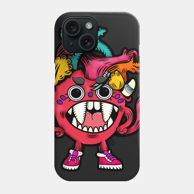 Crazy Heart Phone Case by rosseve33