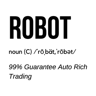 Robot Definition Funny (Black) T-Shirt