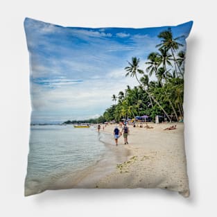 Alona Beach, Panglao Island, Bohol, Philippines Pillow