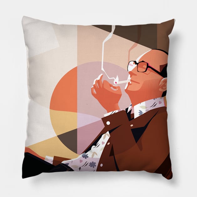 Pause clope... Pillow by fabiengilbert