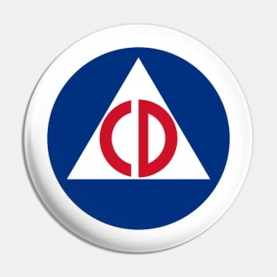 Civil Defense Pin