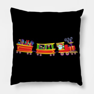 Christmas Train Pillow