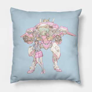 Overwatch D.Va Academy Skin Faded Pillow