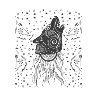 Ornate Boho Wolf T-Shirt