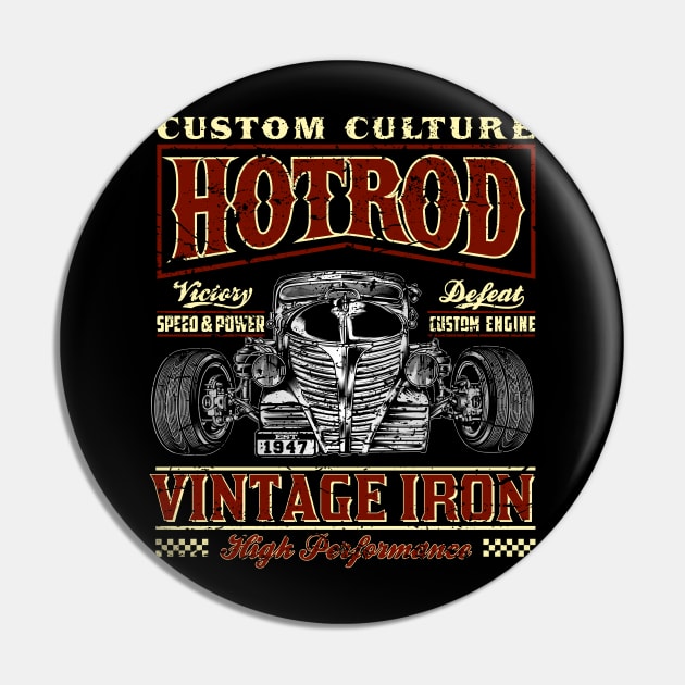 Custom Culture Hot Rod Pin by RockabillyM