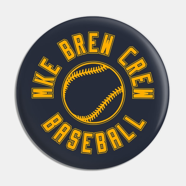 MKE BREW CREW Baseball Pin by Throwzack