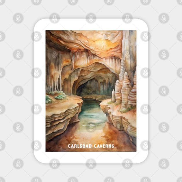 Carlsbad Caverns National Park Magnet by Surrealcoin777