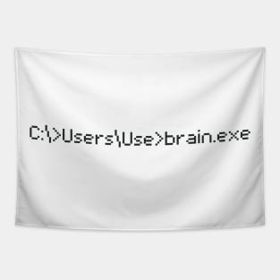 Brain.exe Fun Coder Programmer Computer Tapestry