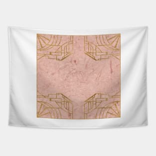 Elegant Marble - Art Deco Rose Tapestry