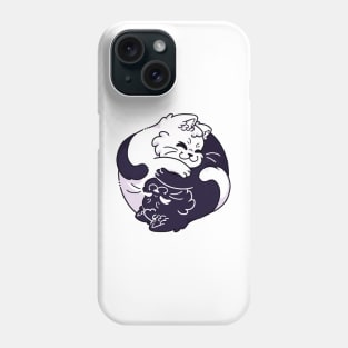 Ying yang cat Phone Case