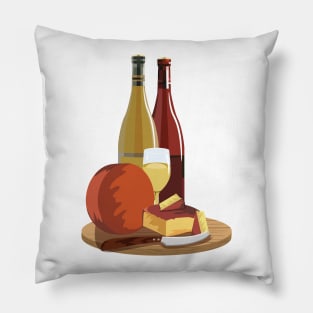 Wine and Cheese Pillow