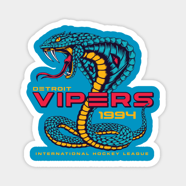 Detroit Vipers Magnet by MindsparkCreative