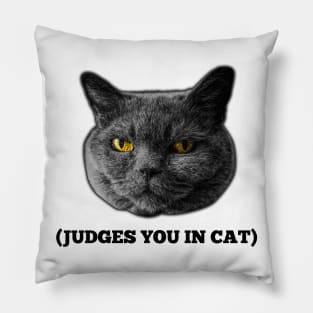Judges You in Cat Pillow