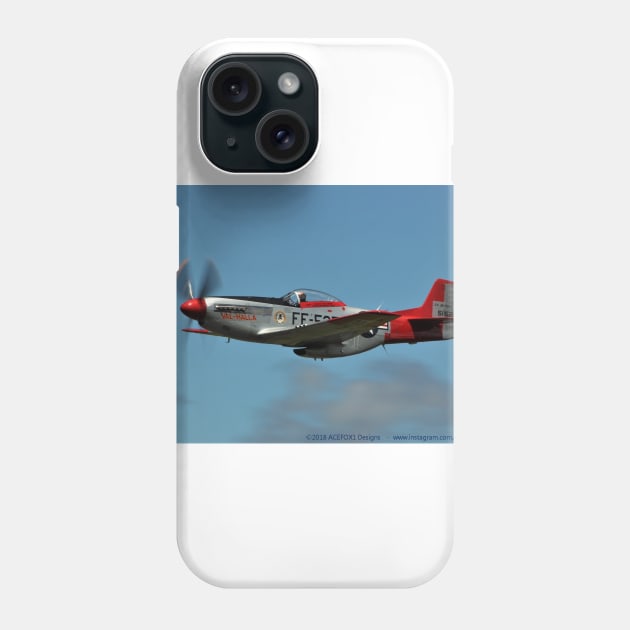 P-51D Mustang “Val-Halla” fast pass 2 Phone Case by acefox1