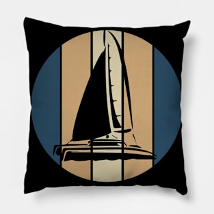 Sailing Retro Sailor Water Vintage Boat Pillow