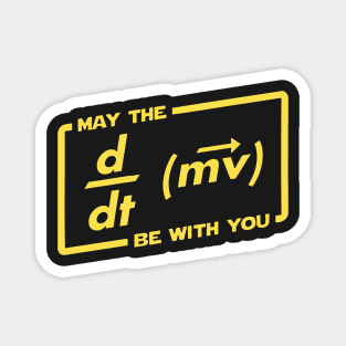 May the force (F=ma) be with you. Physics Maths Magnet