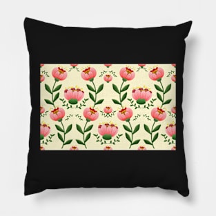 Chalky Flower Garden Pillow