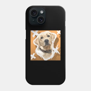 cute brown dog vector Phone Case