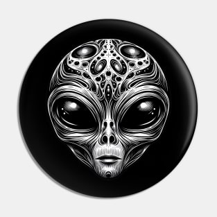 Mystic Alien Visage Pin