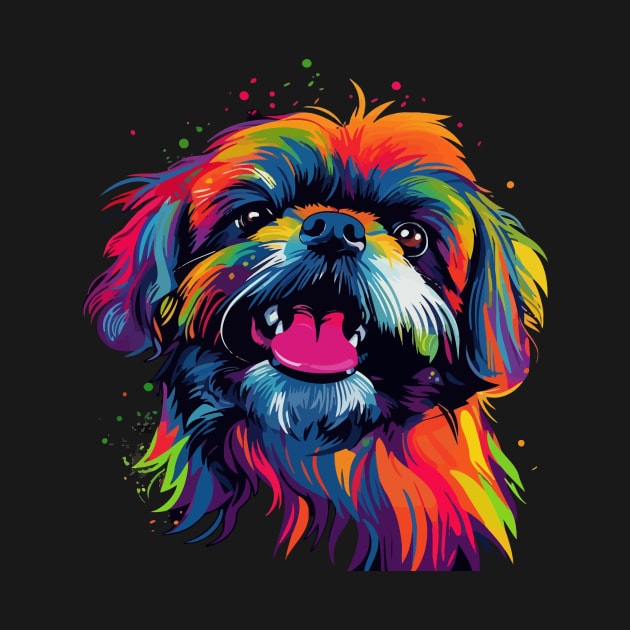 Shih Tzu Smiling by JH Mart