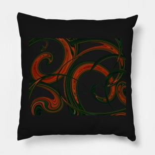 Emerald and Fire Pillow