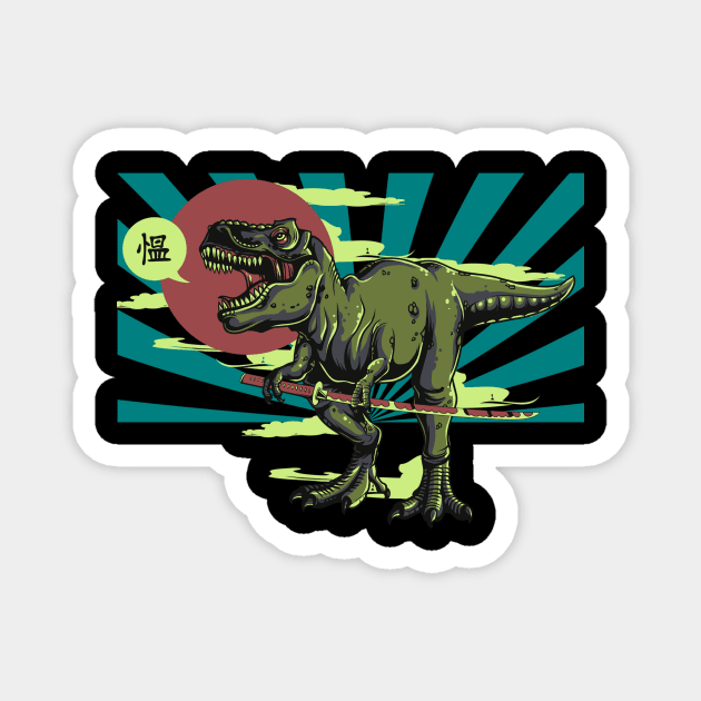 T.REX IS BACK- Dinosaur king Magnet by THESHOPmyshp