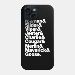 Top Gun Names List Phone Case