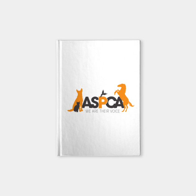 Aspca Logo Aspca We Are Their Voice Notebook Teepublic