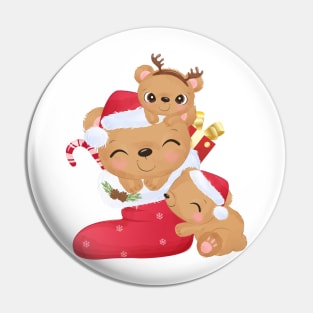 Mom and Baby Christmas Pin