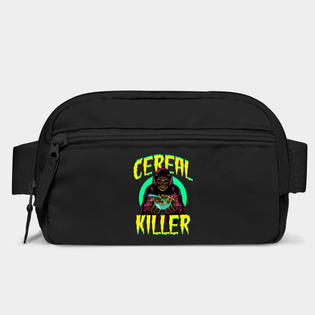 Cereal Killer Creepy Death Skeleton Character with cereal bowl Halloween by creative