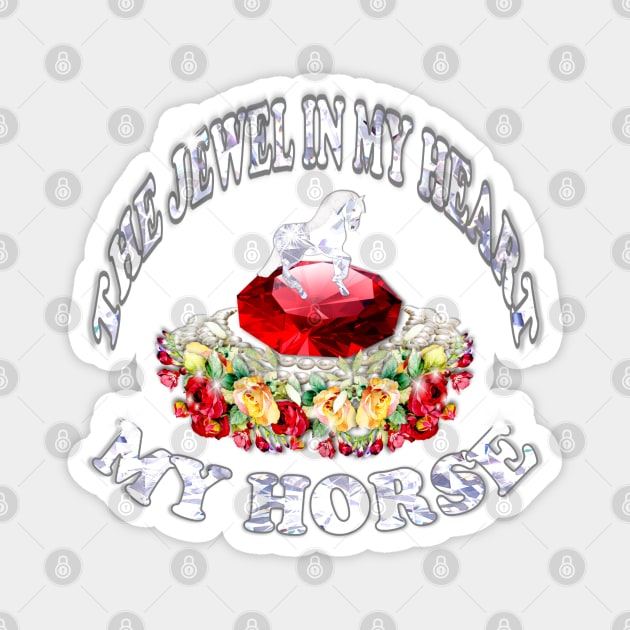 A Horse Lover Jewel Magnet by KC Morcom aka KCM Gems n Bling aka KCM Inspirations