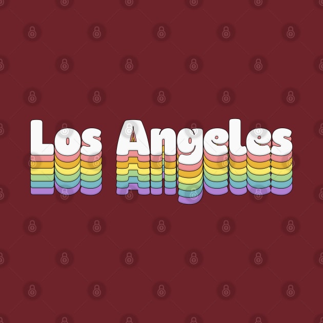 Los Angeles // Retro Typography Design by DankFutura