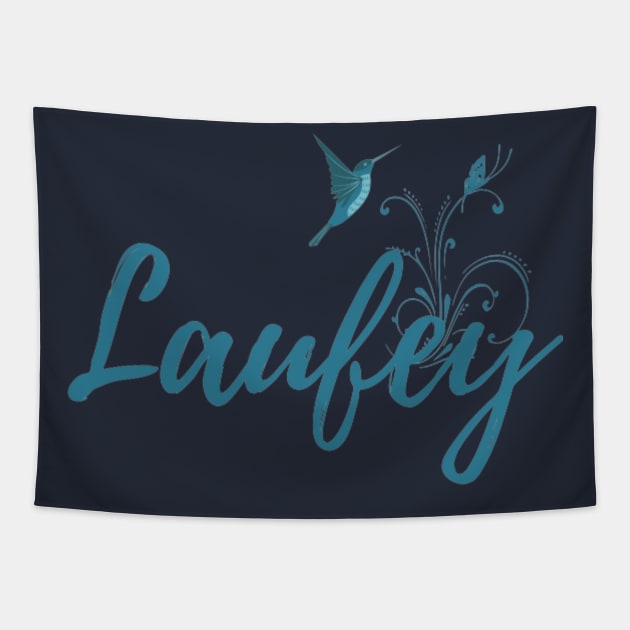 Laufey Blue Bird Tapestry by Alexander S.