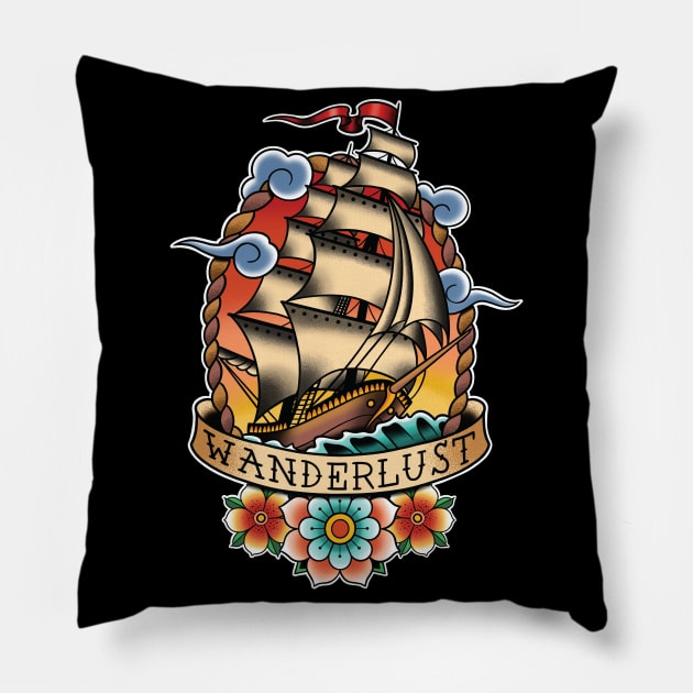 Wanderlust Pillow by Seven Relics