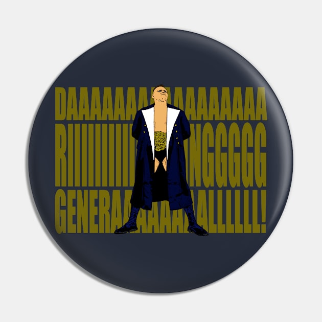 Navy General (gold letters) Pin by BradyRain