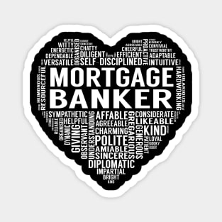 Mortgage Banker Heart Magnet