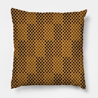 Hand drawn polka dots colored and shaped like pearl tea Pillow