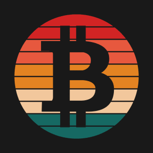 Bitcoin Retro color shades T-Shirt