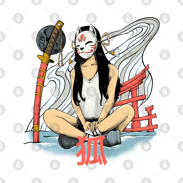 Kitsune girl by Amartwork