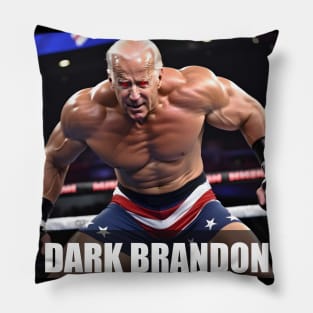 Dark Brandon MMA Fighter (President Joe Biden) Parody Pillow