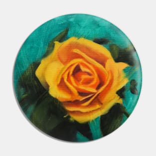 Rose - oil painting Pin