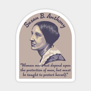 Susan B. Anthony Portrait and Quote Magnet