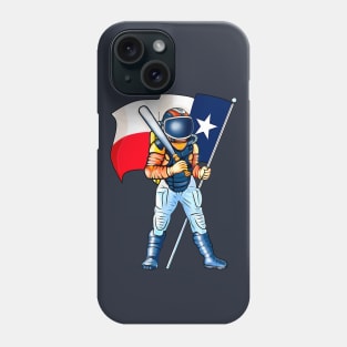 Houston Astros World series Champ Texas Flag Astronaut Space City Phone Case