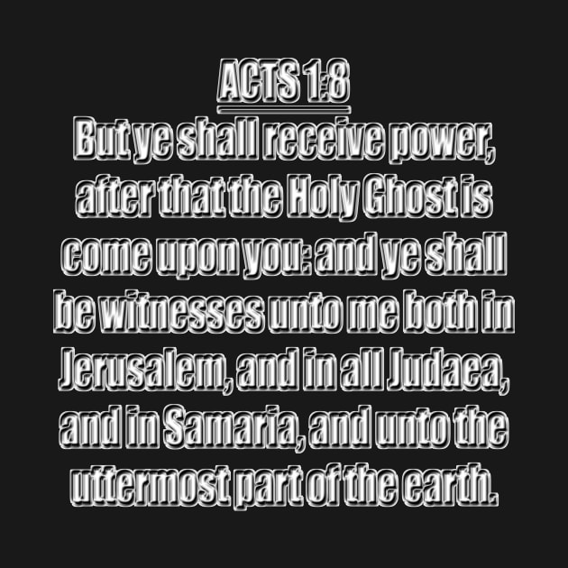 Acts 1:8 KJV by Holy Bible Verses