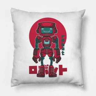 Red robot Pillow