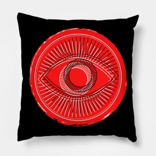 Evil Eye Symbol – Red Pillow