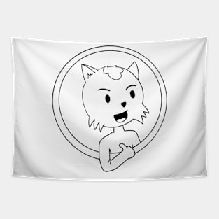 Trunks the Cat Logo Tapestry