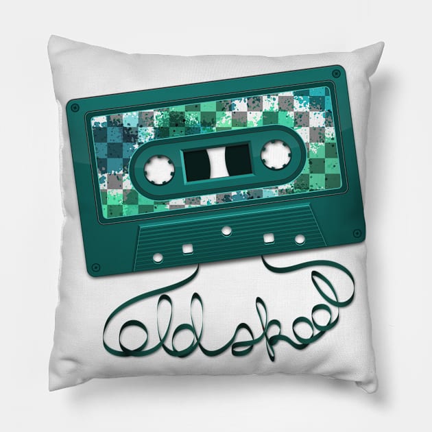 Old Skool Casssette Tape Pillow by MortemPosts