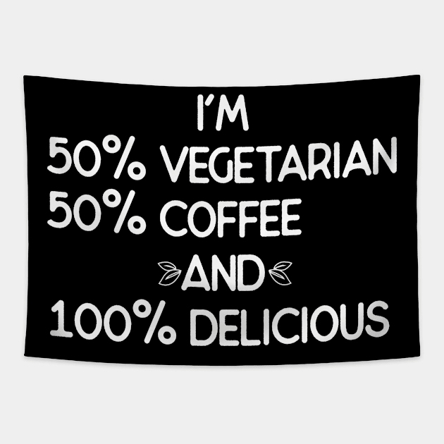 Vegetarian and Coffee Lover Tapestry by PixelArt